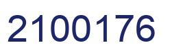 Number 2100176 blue image