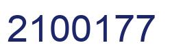 Número 2100177 imagen azul