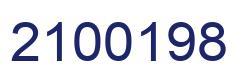 Number 2100198 blue image
