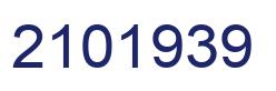 Number 2101939 blue image