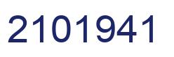 Number 2101941 blue image