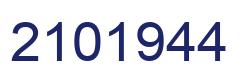 Number 2101944 blue image