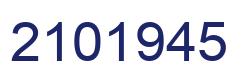 Number 2101945 blue image