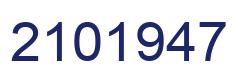 Number 2101947 blue image