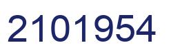 Number 2101954 blue image