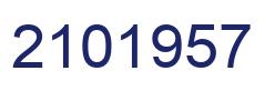 Number 2101957 blue image