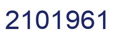 Number 2101961 blue image