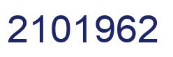 Number 2101962 blue image