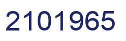 Number 2101965 blue image