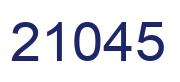 Número 21045 imagen azul