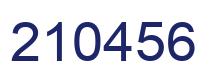 Número 210456 imagen azul
