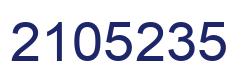 Número 2105235 imagen azul