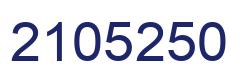 Number 2105250 blue image