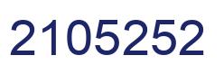 Number 2105252 blue image