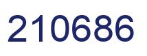 Number 210686 blue image