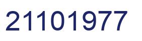 Number 21101977 blue image