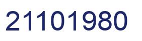 Number 21101980 blue image