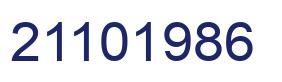 Número 21101986 imagen azul