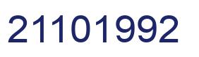 Number 21101992 blue image