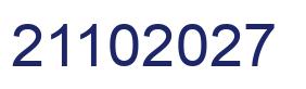 Number 21102027 blue image