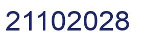 Number 21102028 blue image