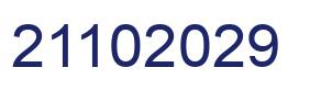 Number 21102029 blue image