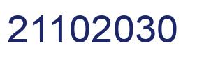 Number 21102030 blue image