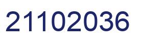 Number 21102036 blue image