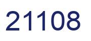 Number 21108 blue image