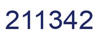 Number 211342 blue image