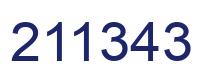 Number 211343 blue image