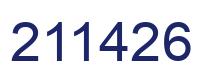 Number 211426 blue image