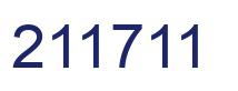 Number 211711 blue image
