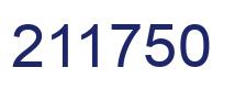 Number 211750 blue image