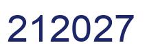 Number 212027 blue image