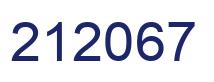 Number 212067 blue image