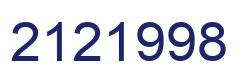 Número 2121998 imagen azul