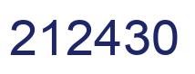 Número 212430 imagen azul