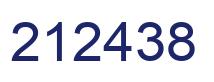Number 212438 blue image