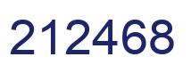 Number 212468 blue image