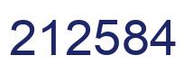 Number 212584 blue image