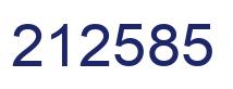 Number 212585 blue image
