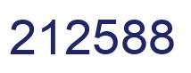 Number 212588 blue image