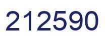 Number 212590 blue image
