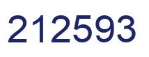 Number 212593 blue image