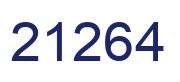 Número 21264 imagen azul