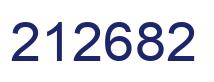 Number 212682 blue image