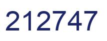Number 212747 blue image