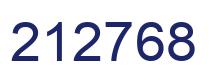 Number 212768 blue image