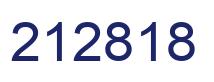 Number 212818 blue image